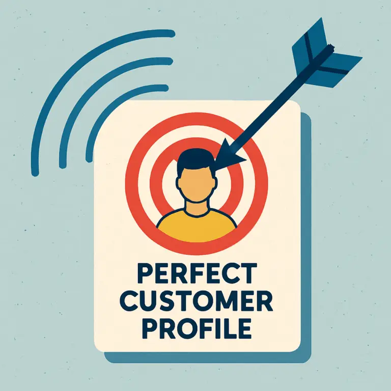 A digital arrow precisely hits a target representing the ideal customer, symbolizing effective Facebook Ads targeting.