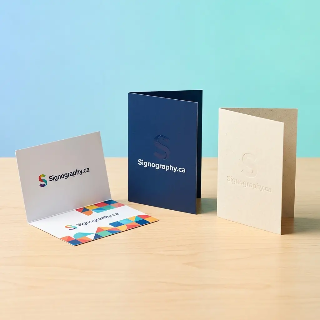 Folded Business Cards