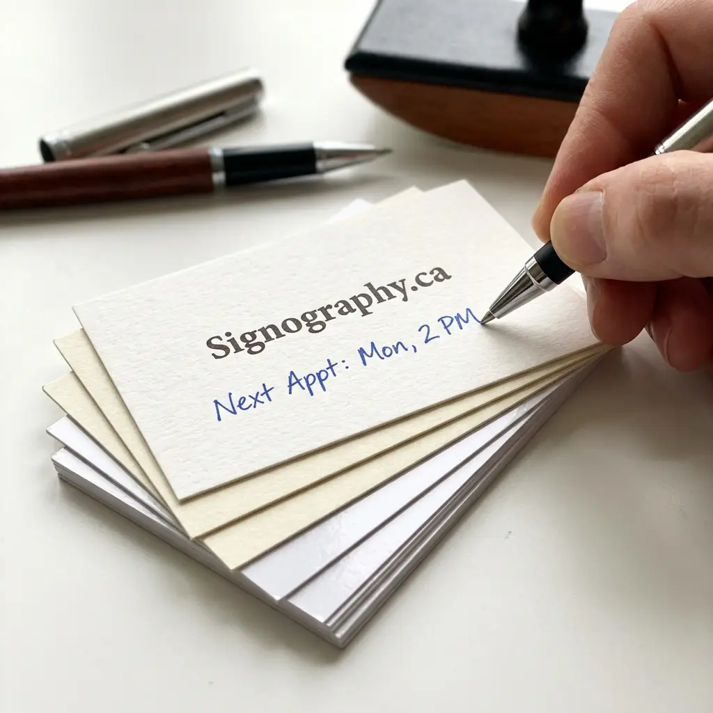 Writable Business Cards