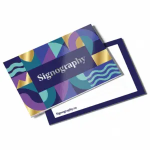 Postcards 14PT + UV front view