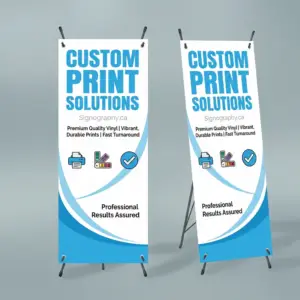 X-Frame Banner 13oz Matte Vinyl with Stand