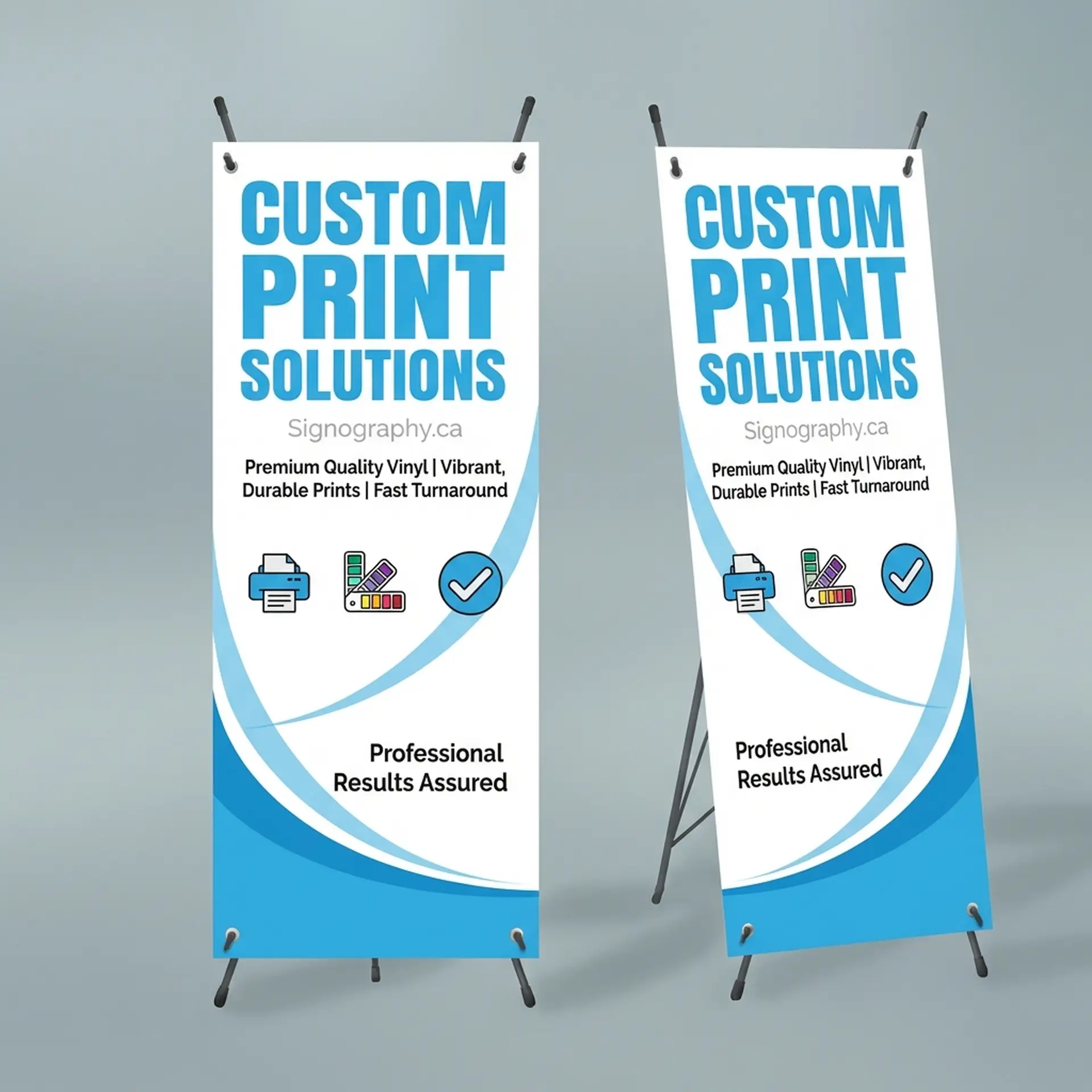 X-Frame Banner 13oz Matte Vinyl with Stand