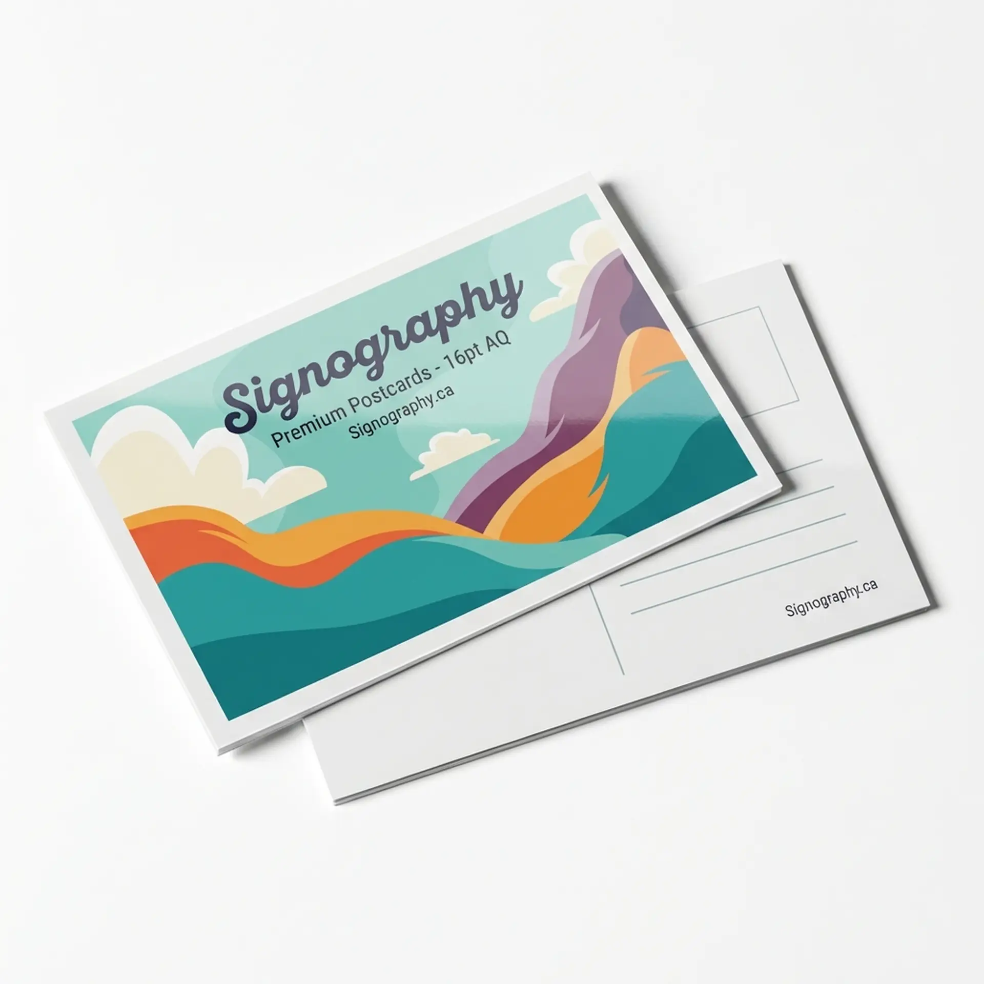 16pt Postcards with AQ Coating