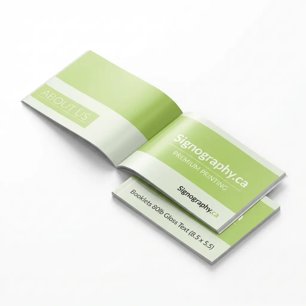 Gloss Booklets 8.5 x 5.5 – 80lb