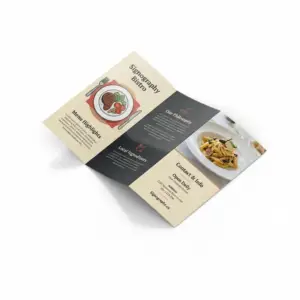Brochures 100LB Gloss Text stacked