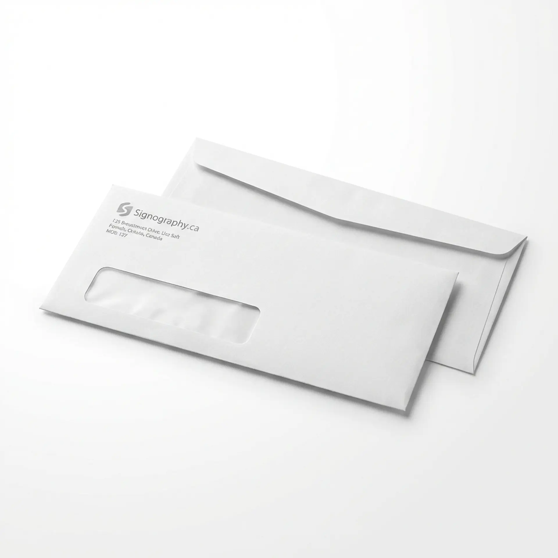Stack of 60lb uncoated security envelopes
