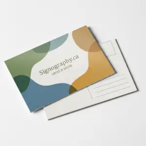 Stack of 13pt Enviro Uncoated Postcards