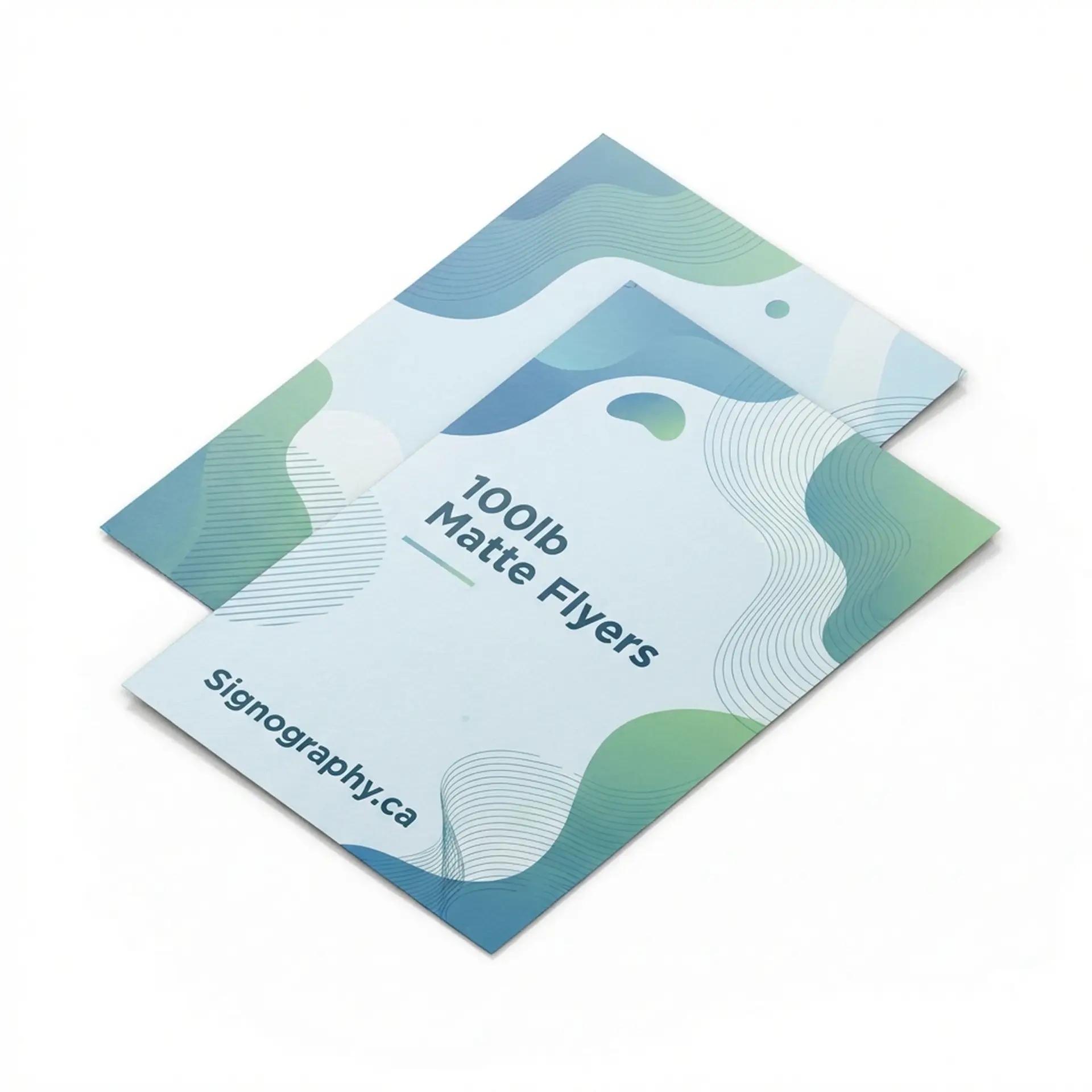 Flyers 100lb + Matte Finish — hero image