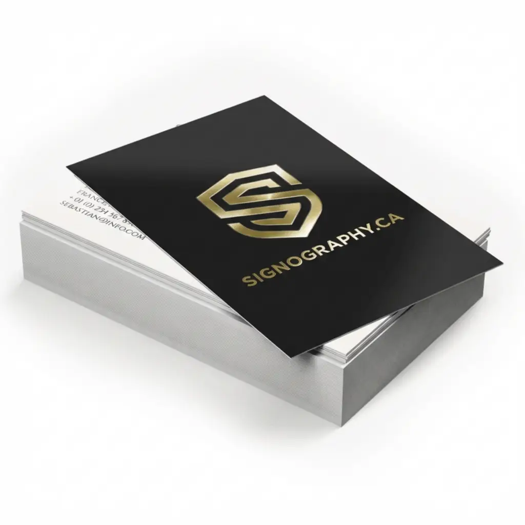 Metallic Foil Business Cards