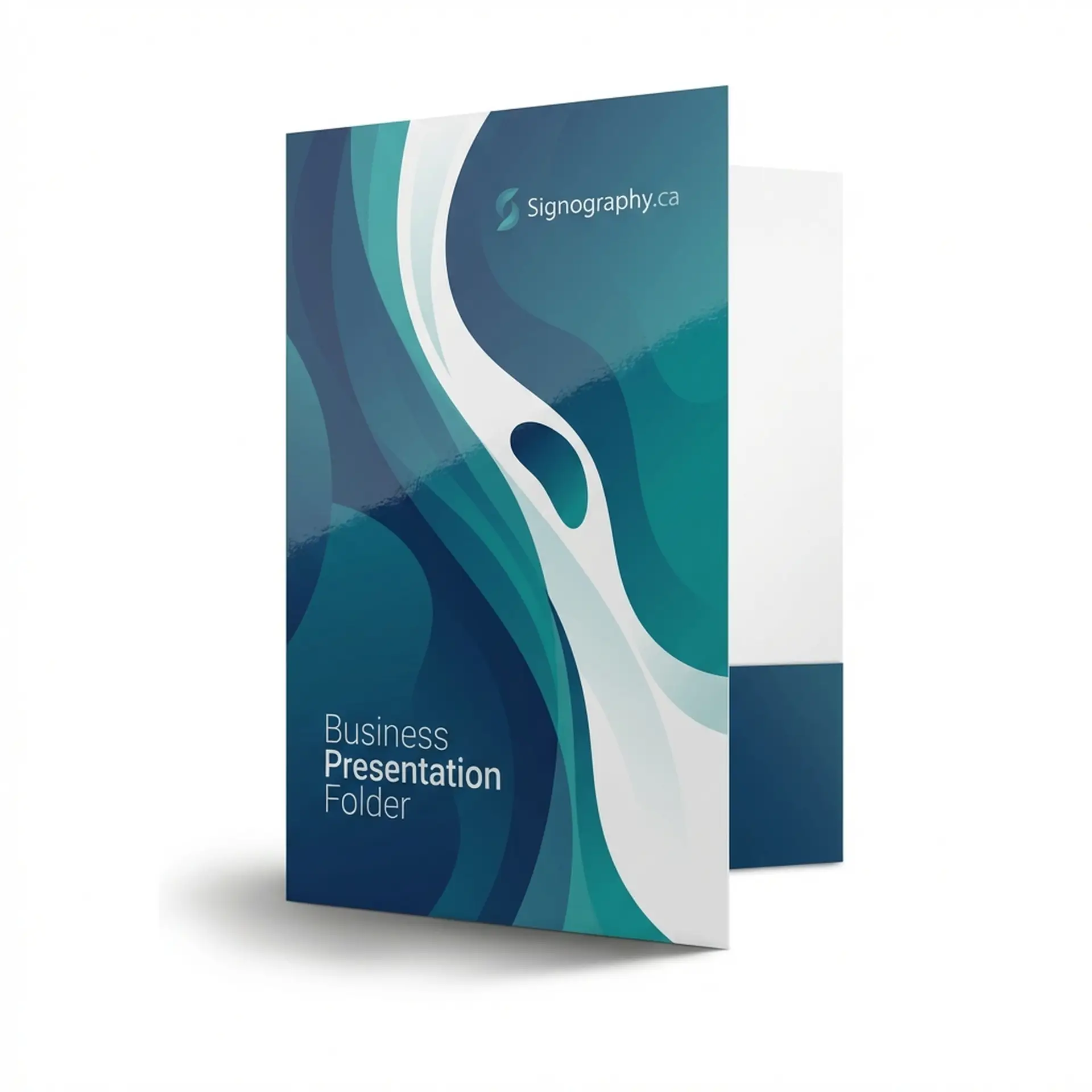 Presentation Folders 14PT + UV (High Gloss) Front View