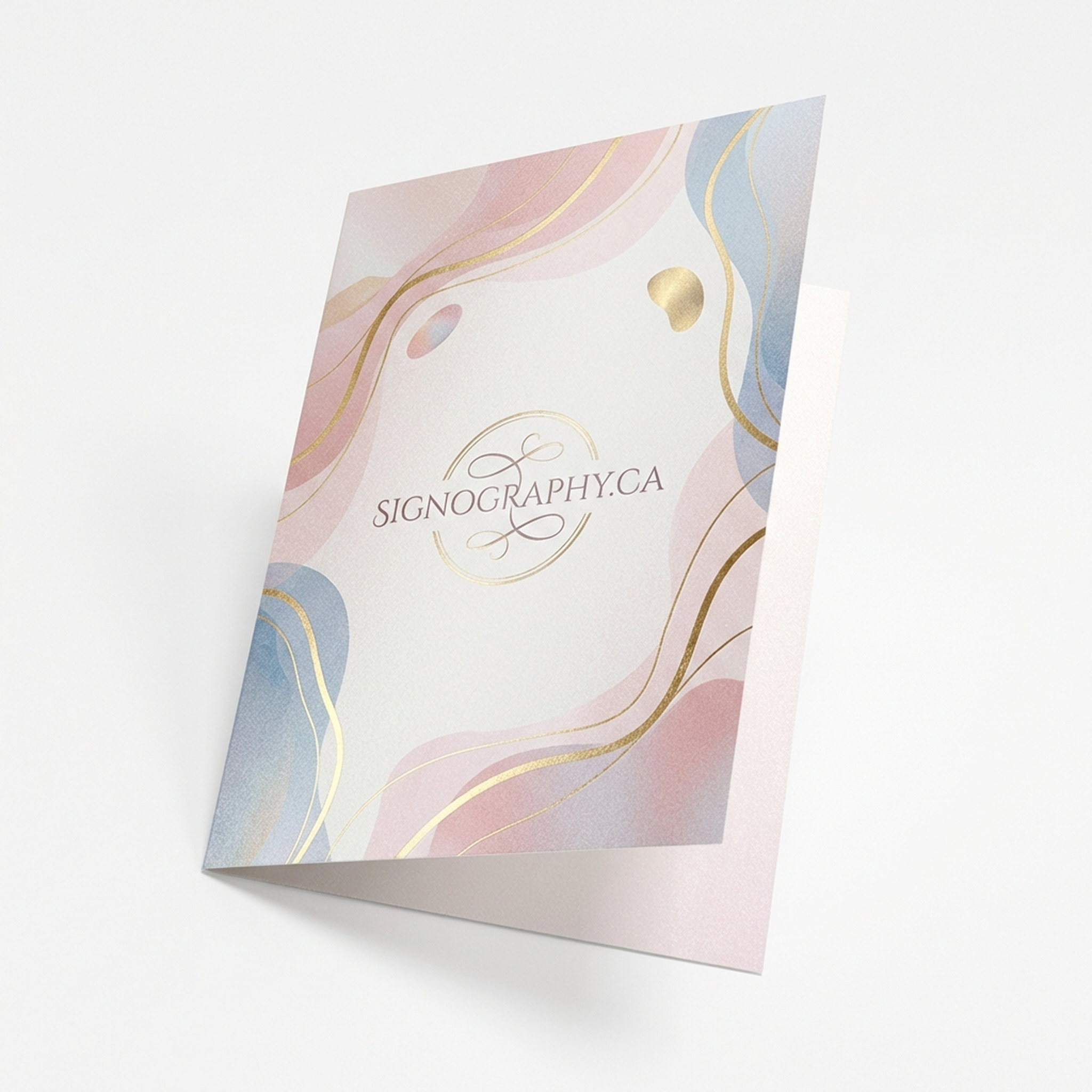 Pearl Paper Greeting Card stack showing shimmer effect
