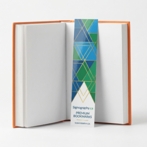 Custom printed bookmark 14pt UV coating