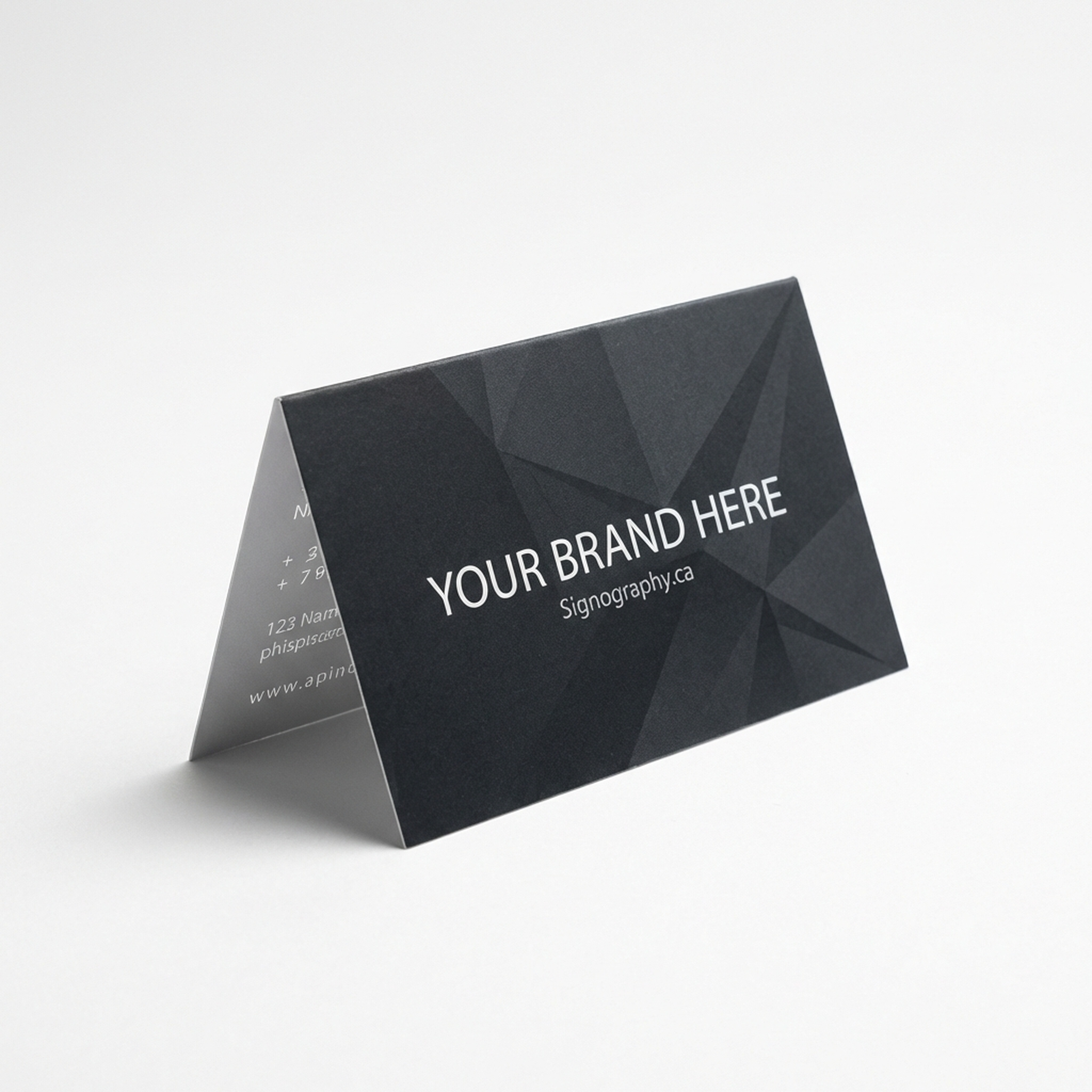 Folded Business Cards 13pt Enviro Uncoated