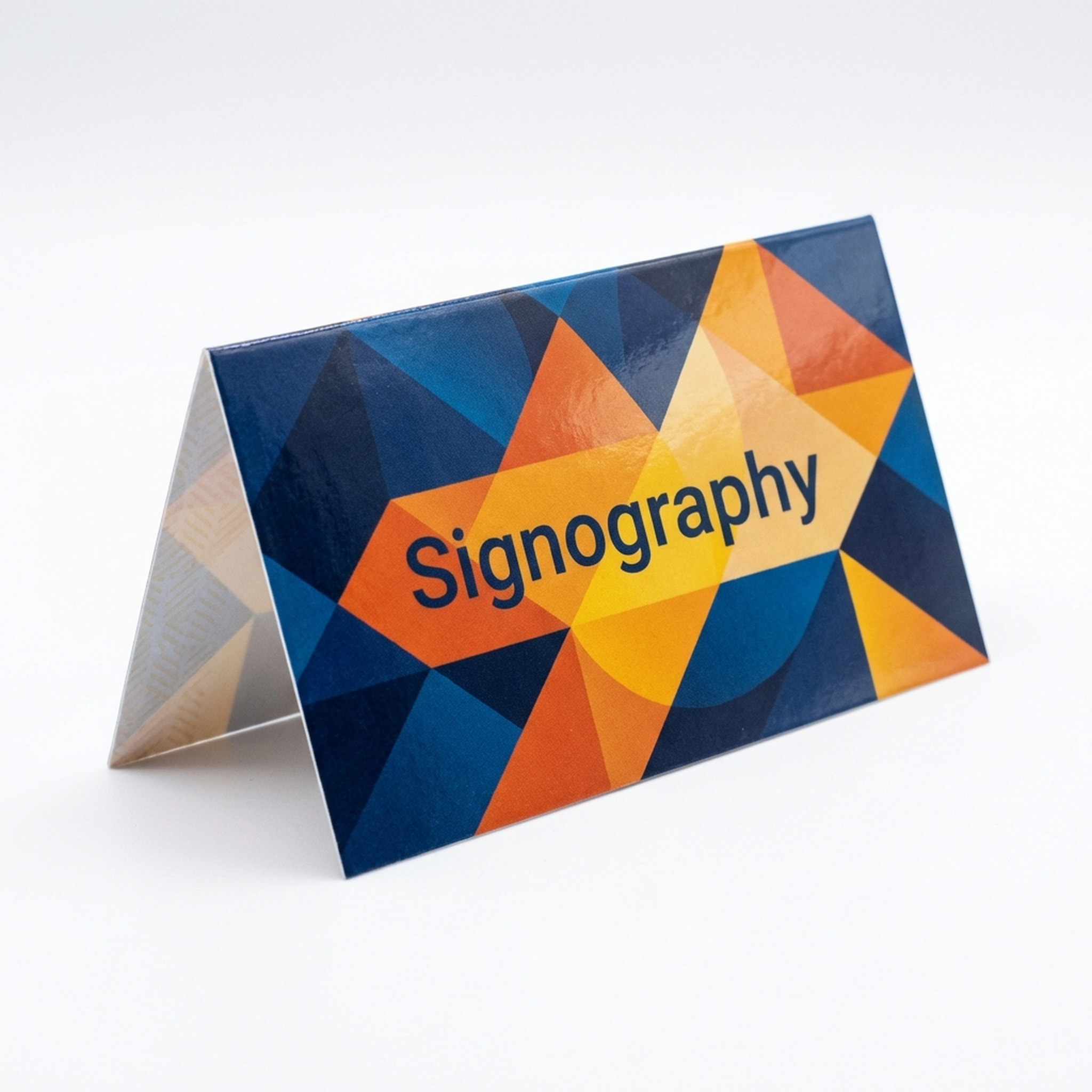 Folded Business Card 14pt + UV (High Gloss)
