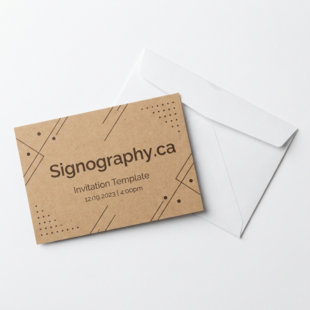 Premium Invitation Cards – Kraft Paper