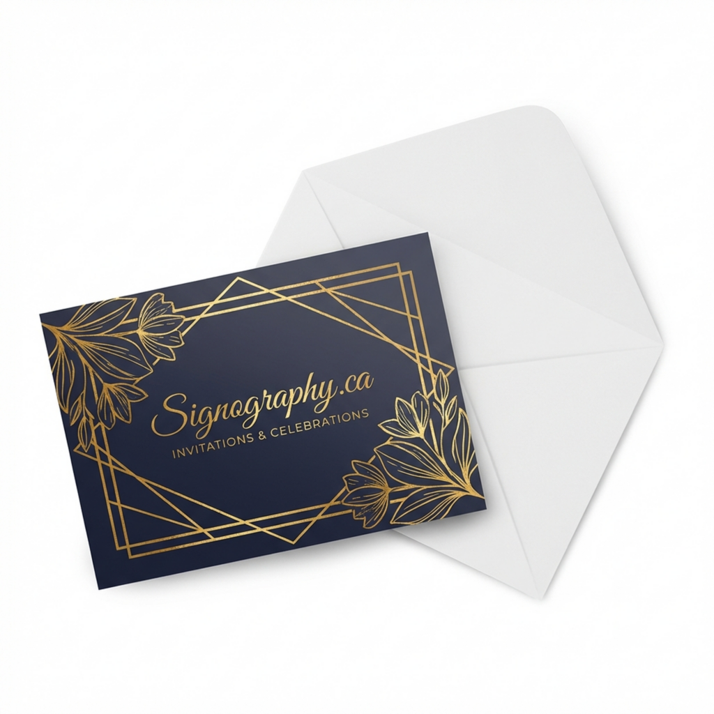 Premium Invitation Cards – Metallic Foil