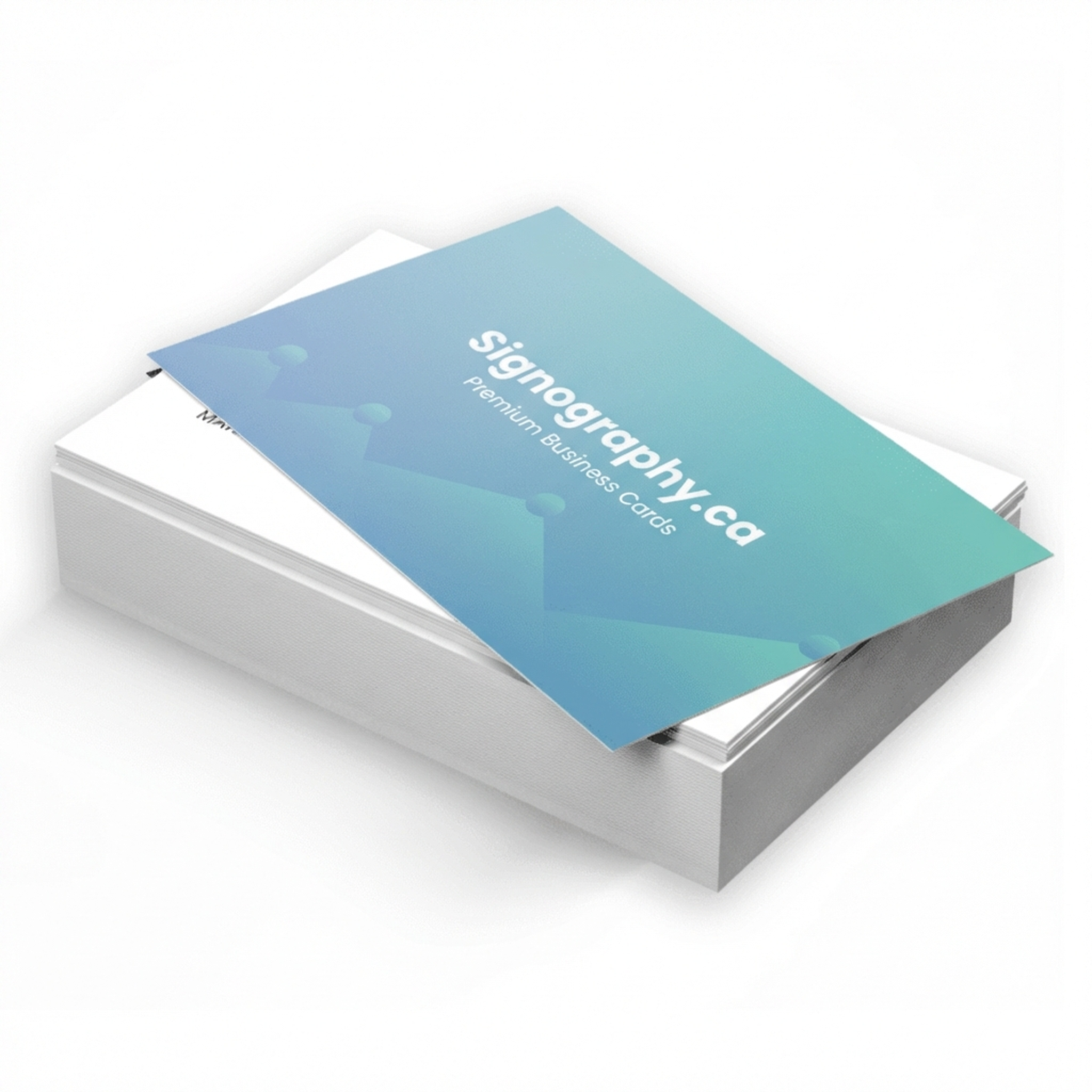 16pt Matte Finish Business Cards Stack