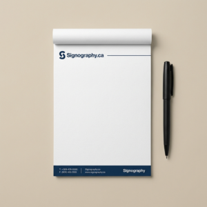 Notepads 60LB Uncoated 25 pages with 14pt backing