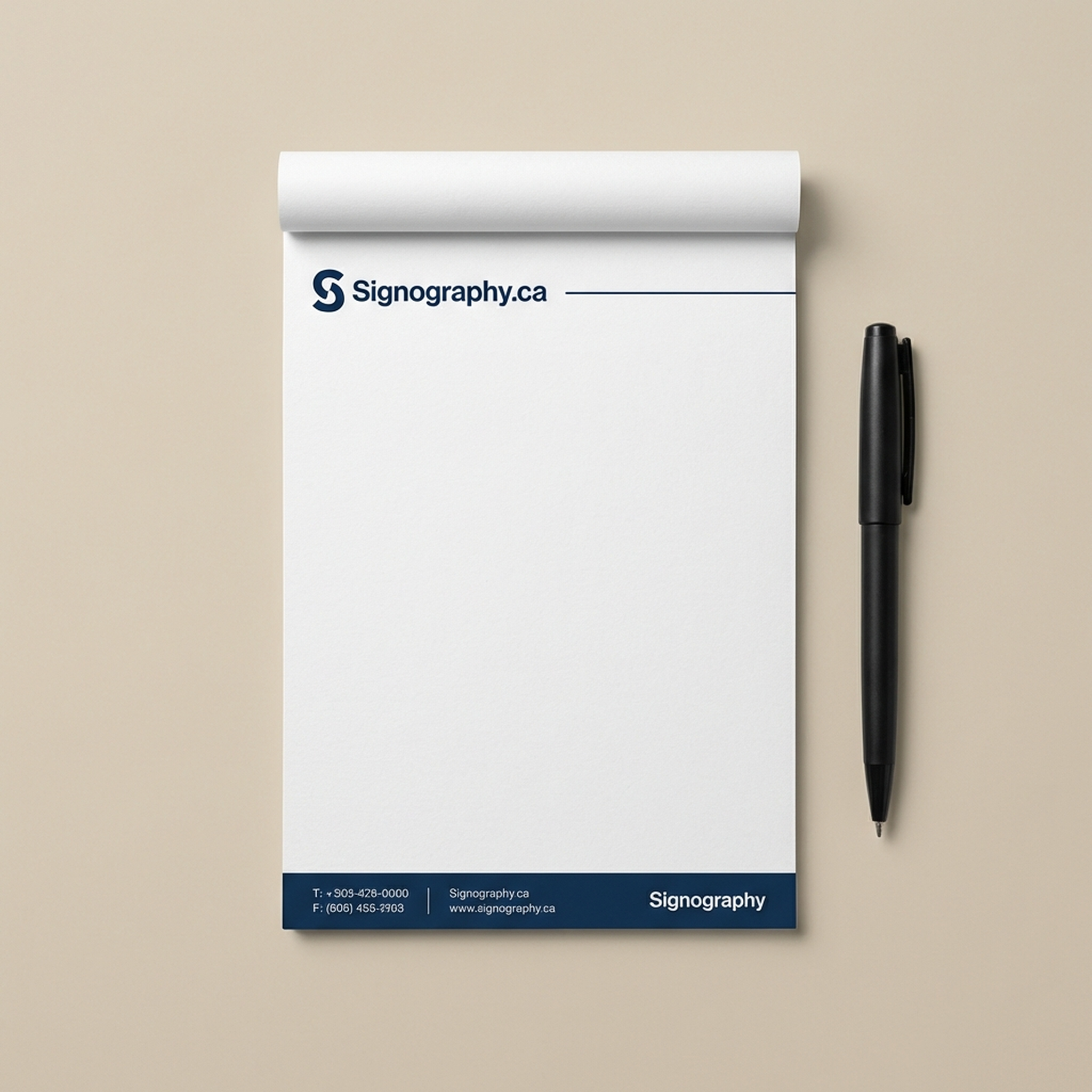 Notepads 60LB Uncoated 25 pages with 14pt backing