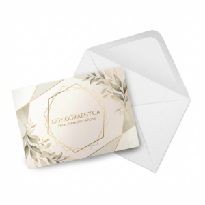 14pt Pearl Paper Invitations stack