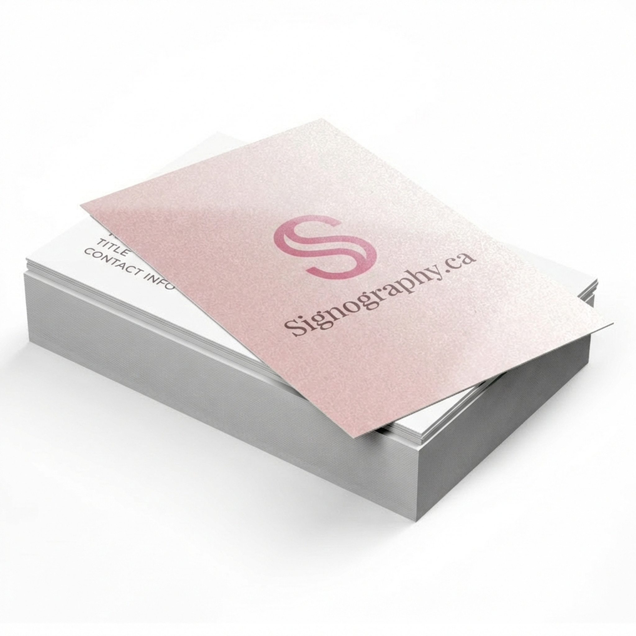 Pearl Business Cards Stack