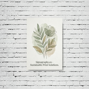 Posters 80lb Enviro Uncoated printed on recycled stock