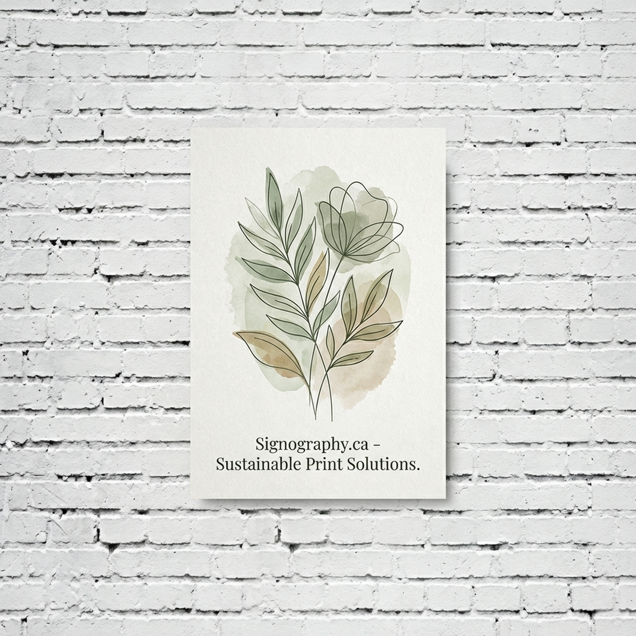 Posters 80lb Enviro Uncoated printed on recycled stock