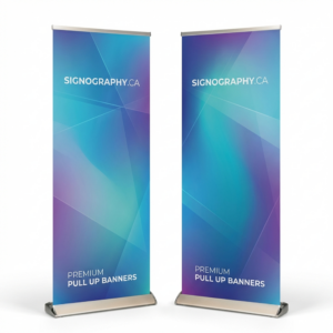Premium Pull Up Banner 13oz Matte Vinyl Display