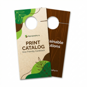 Door Hangers 13PT Enviro Uncoated stack