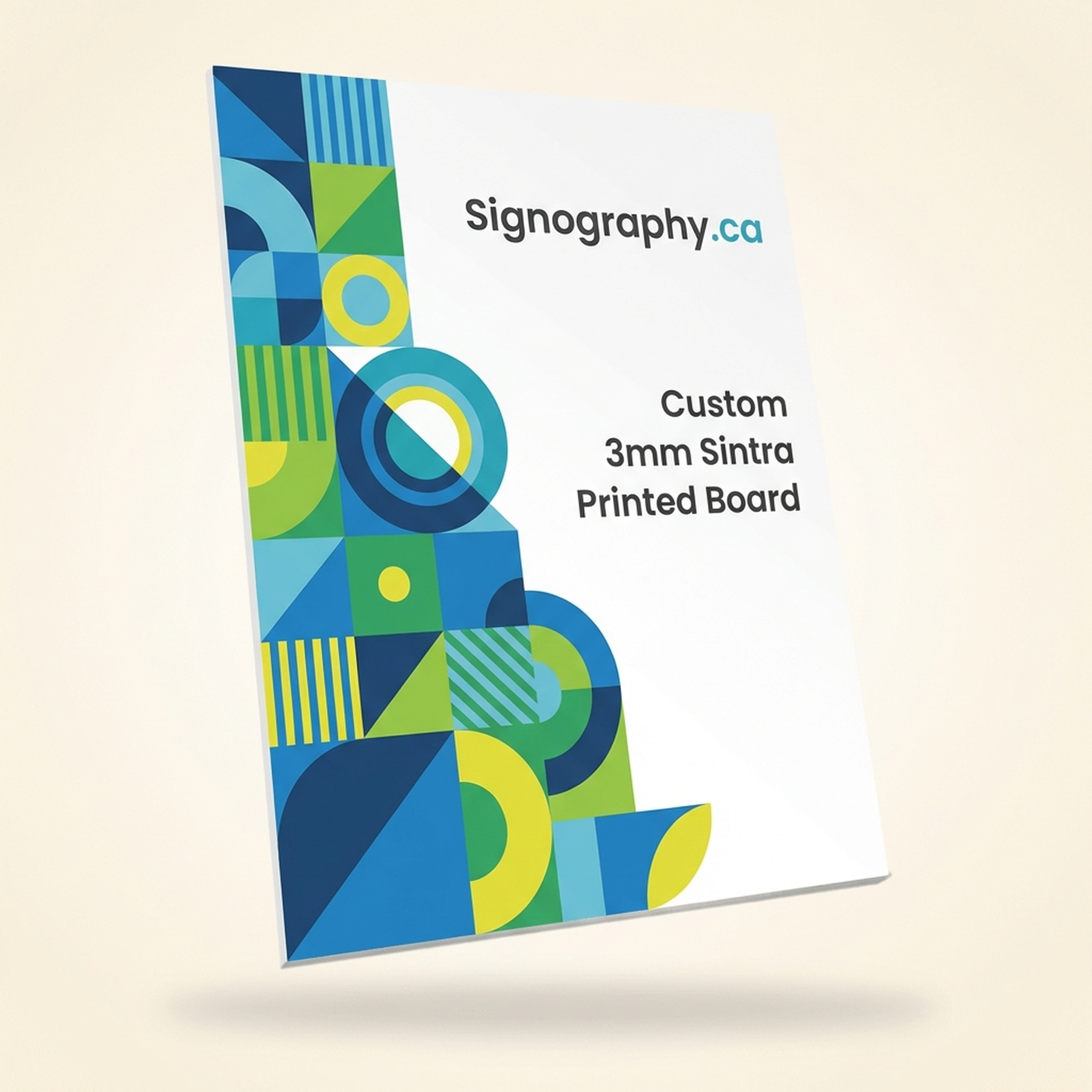3mm Sintra PVC board showing rigid texture
