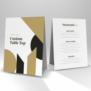 Standard 14pt Matte Finish Tent Card